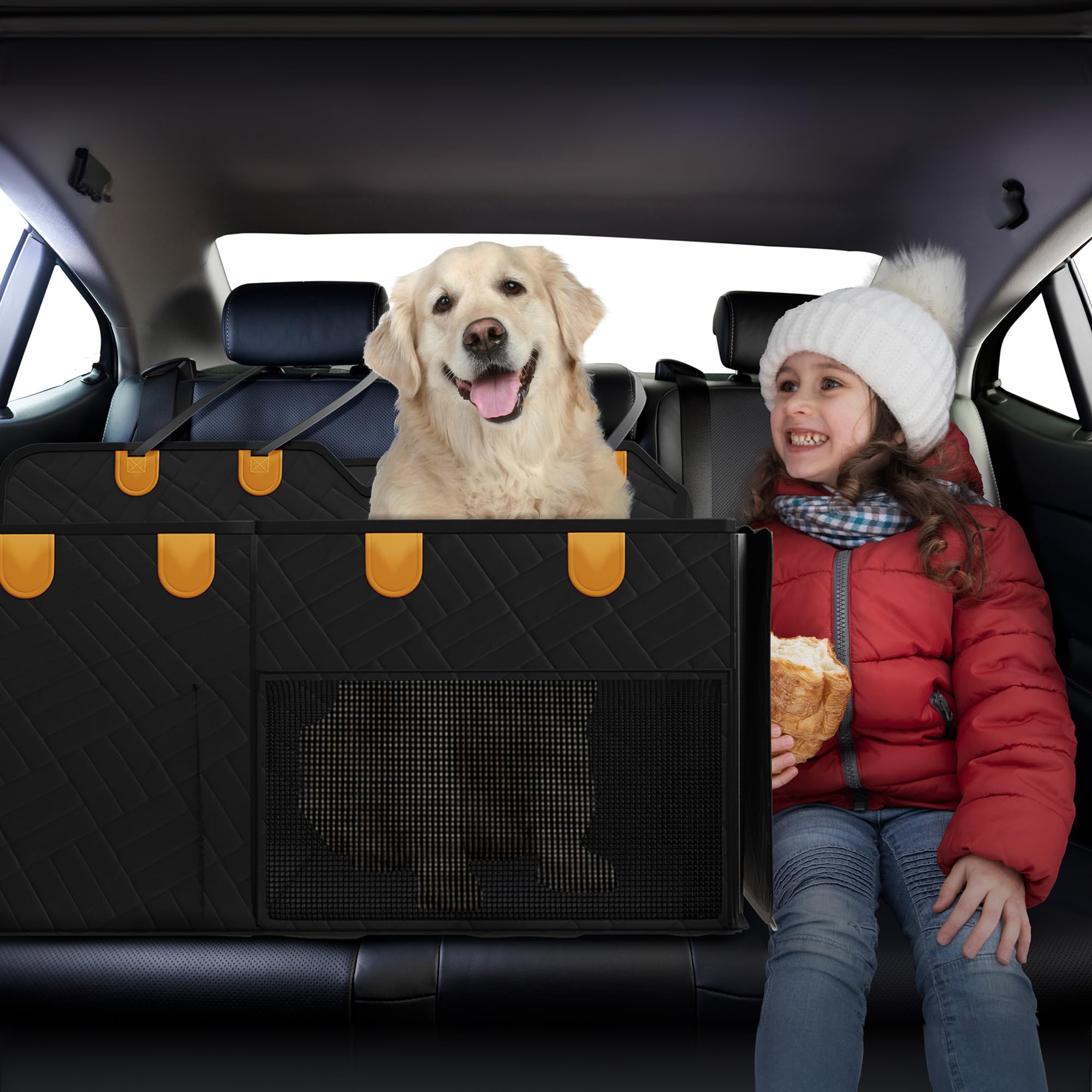 Paw Rider removable hard boards add seat support and structure.
