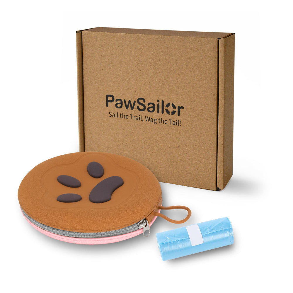 PawSailor collapsible bowls with bag attachment easy to clip to backpacks