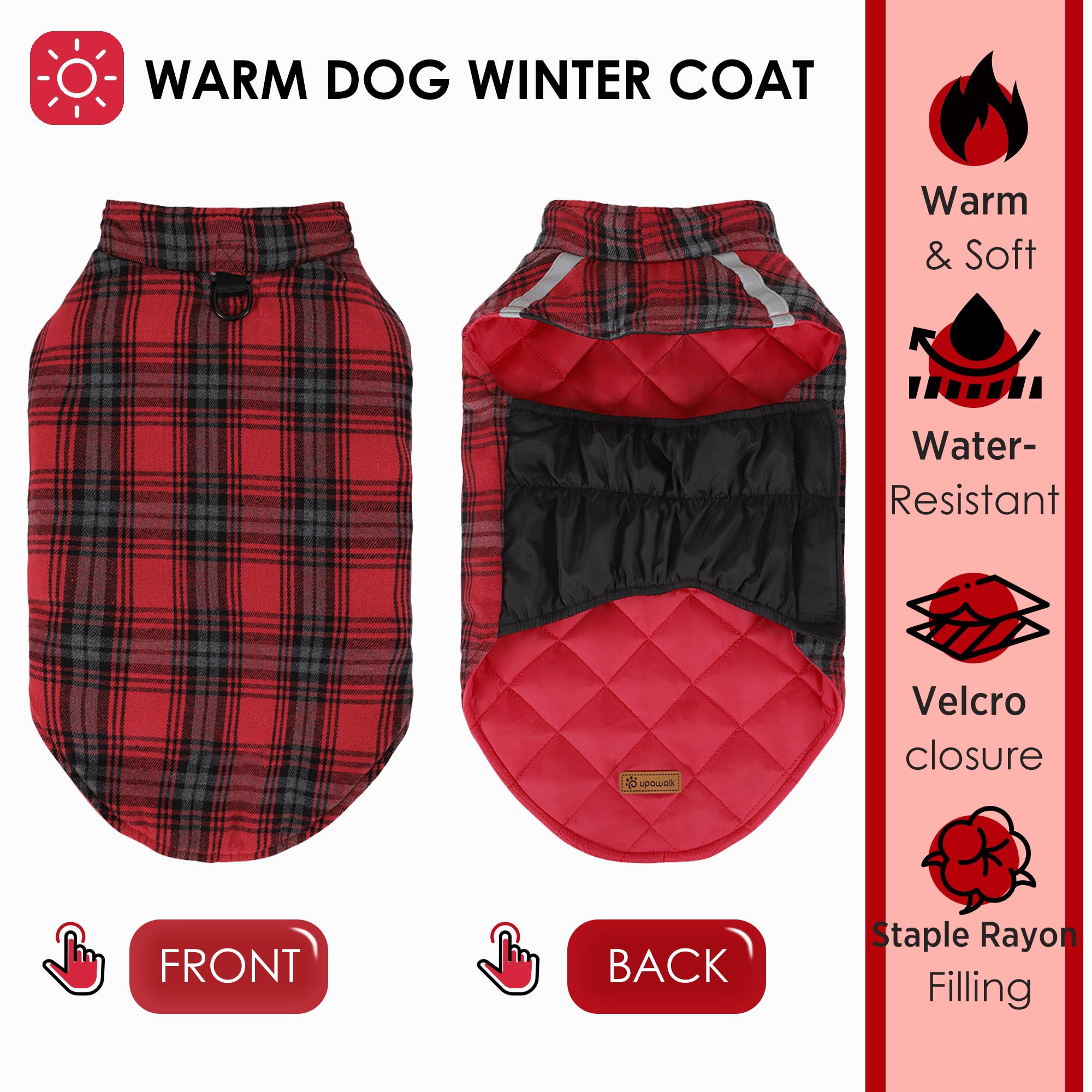 PawSailor water-resistant shell shields against light rain and snow