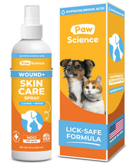 Paw Science Skin & Wound Care Spray bottle for at-home healing and gentle cleansing
