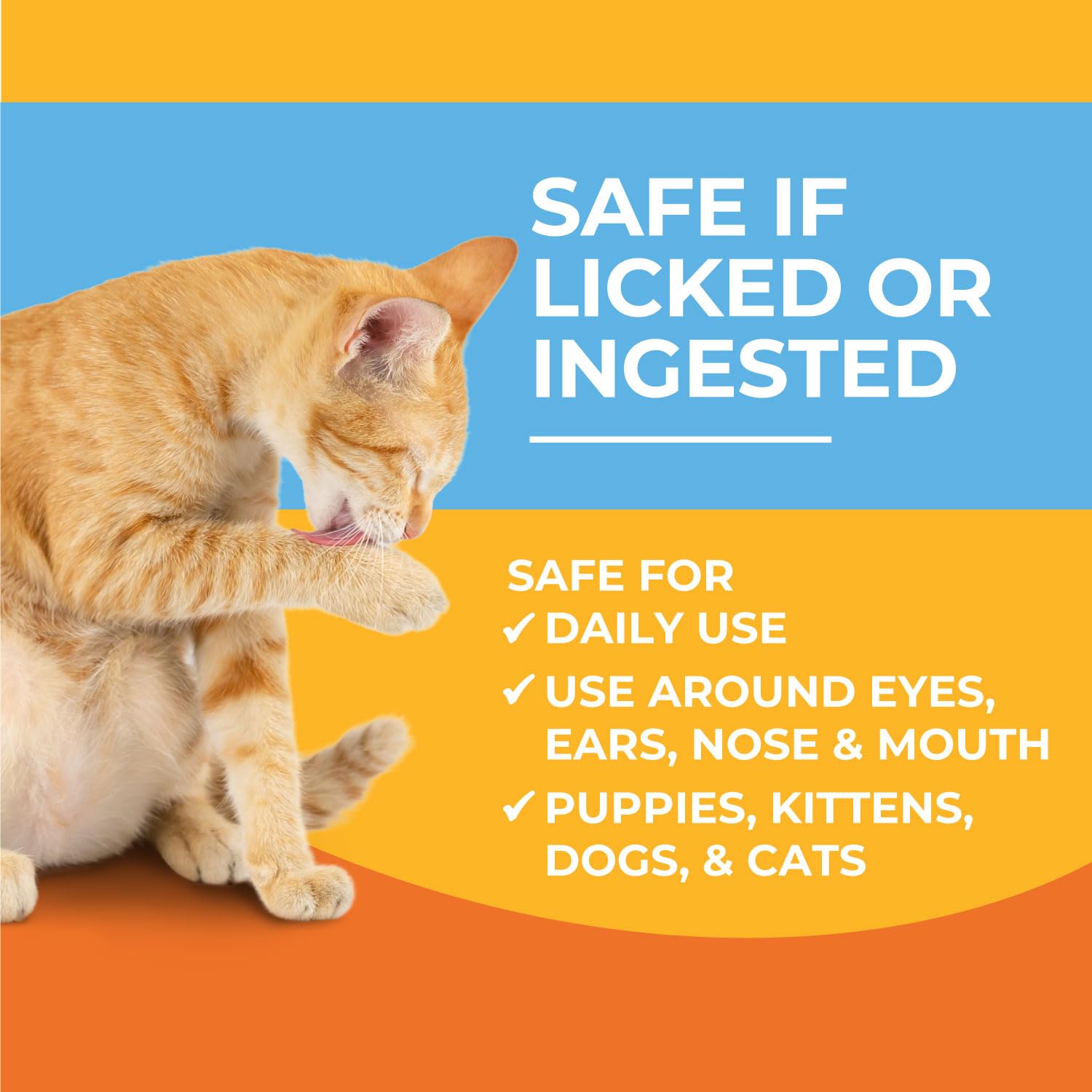 Paw Science Skin & Wound Care Spray mist during application to irritated skin