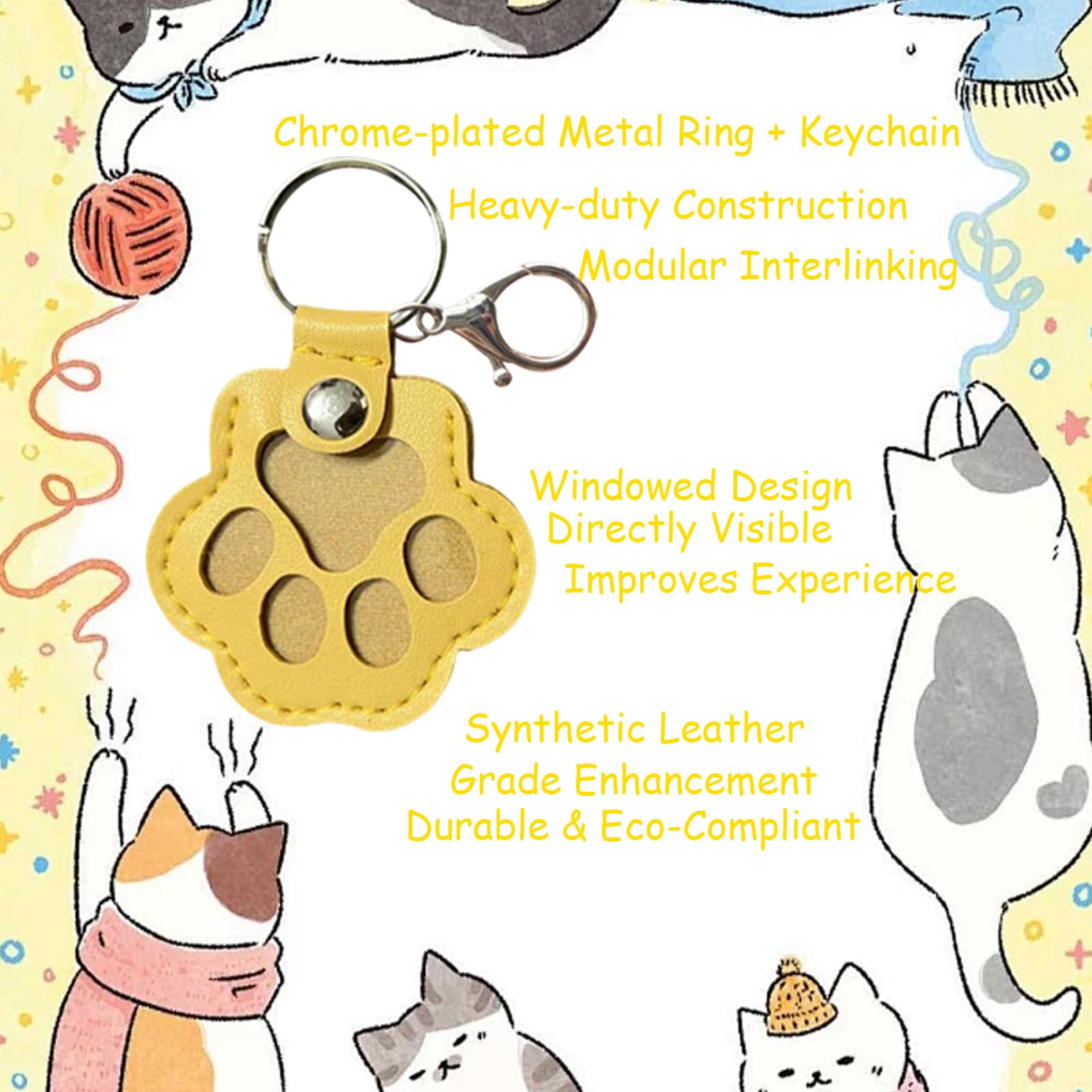 Pet Fur Keepsake Keyring paw-shaped storage keeps fur secure on the go.