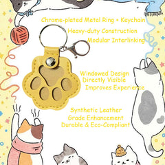 Pet Fur Keepsake Keyring paw-shaped storage keeps fur secure on the go.