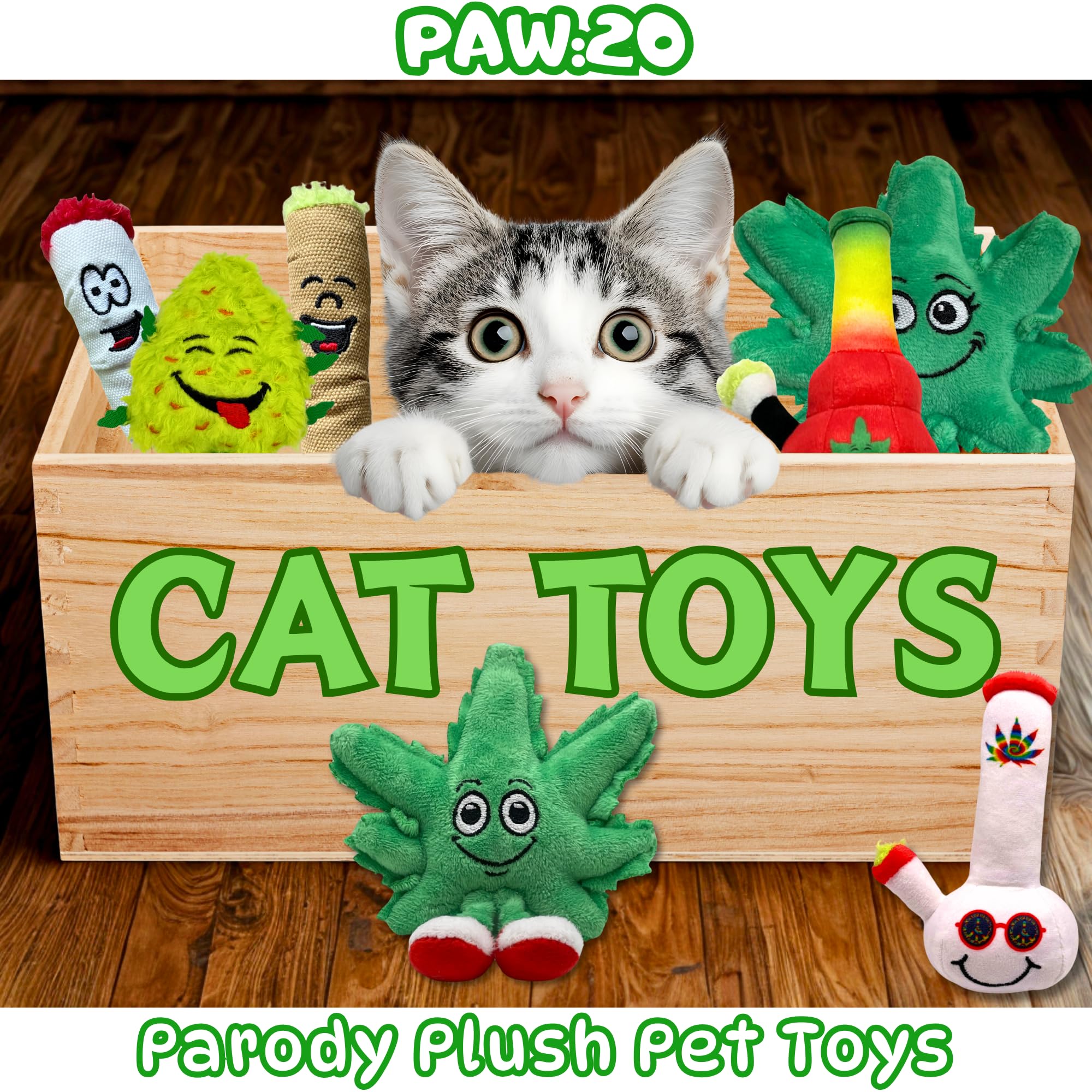 PAW:20 Lil Bo da Bong at about 5 inches tall fits many cats