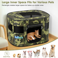 Pawaboo 360-degree visibility mesh view of surroundings for calmer pet supervision