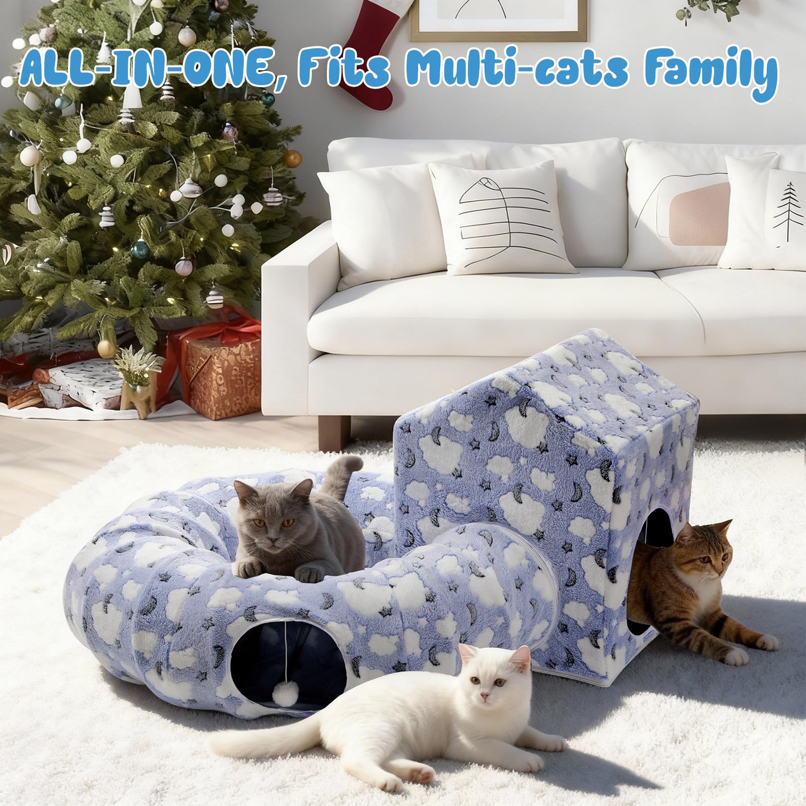 Pawaboo roomy cat play space makes a great gift for small pets.