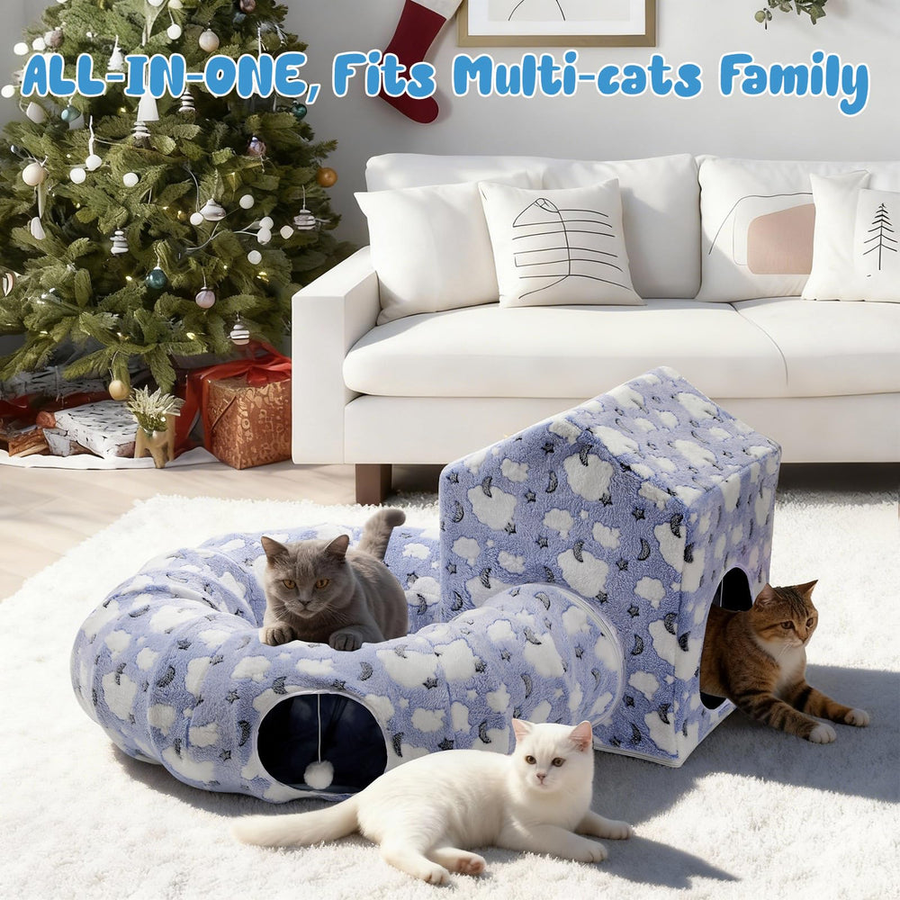 Pawaboo roomy cat play space makes a great gift for small pets.