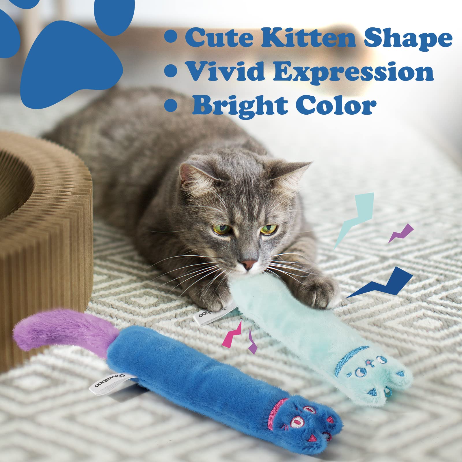 Pawaboo catnip toys interactive play ready for shared moments