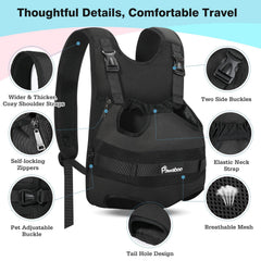 Pawaboo dog carrier with adjustable straps for a better fit