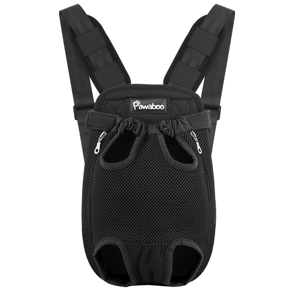 Pawaboo Pet Carrier Backpack front view showing compact fit for small pets