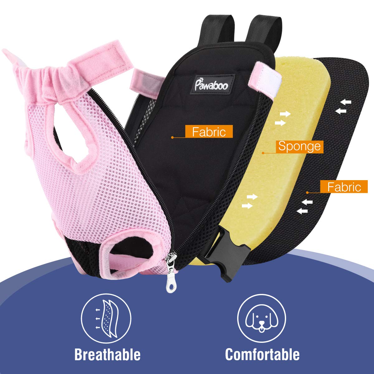 Pawaboo soft inner padding cushion for shoulder relief.
