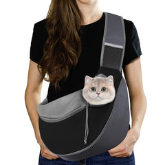 Pawaboo dog sling carrier with adjustable strap for comfortable all-day carry