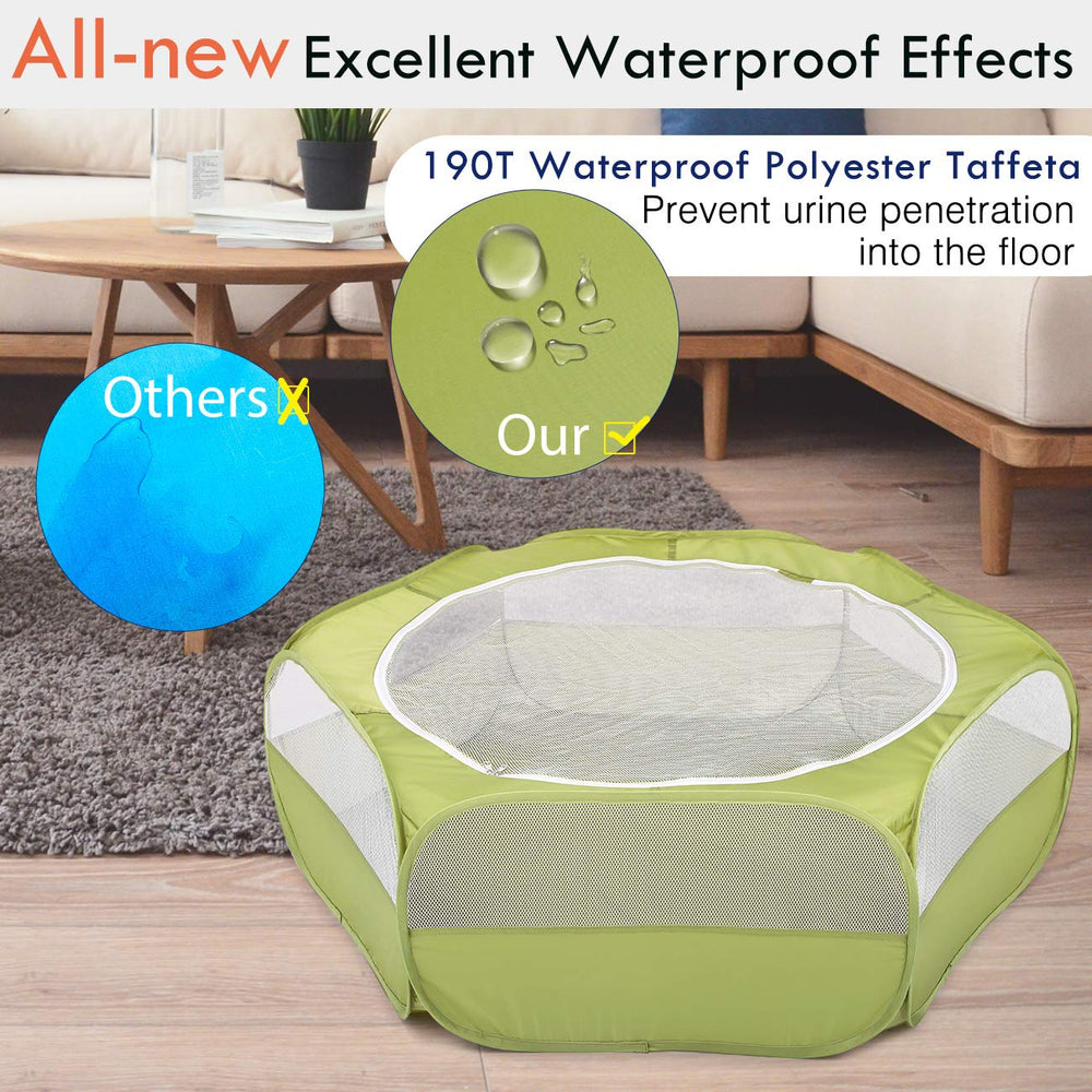 Pawaboo playpen folded compact for travel and storage