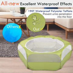 Pawaboo playpen folded compact for travel and storage