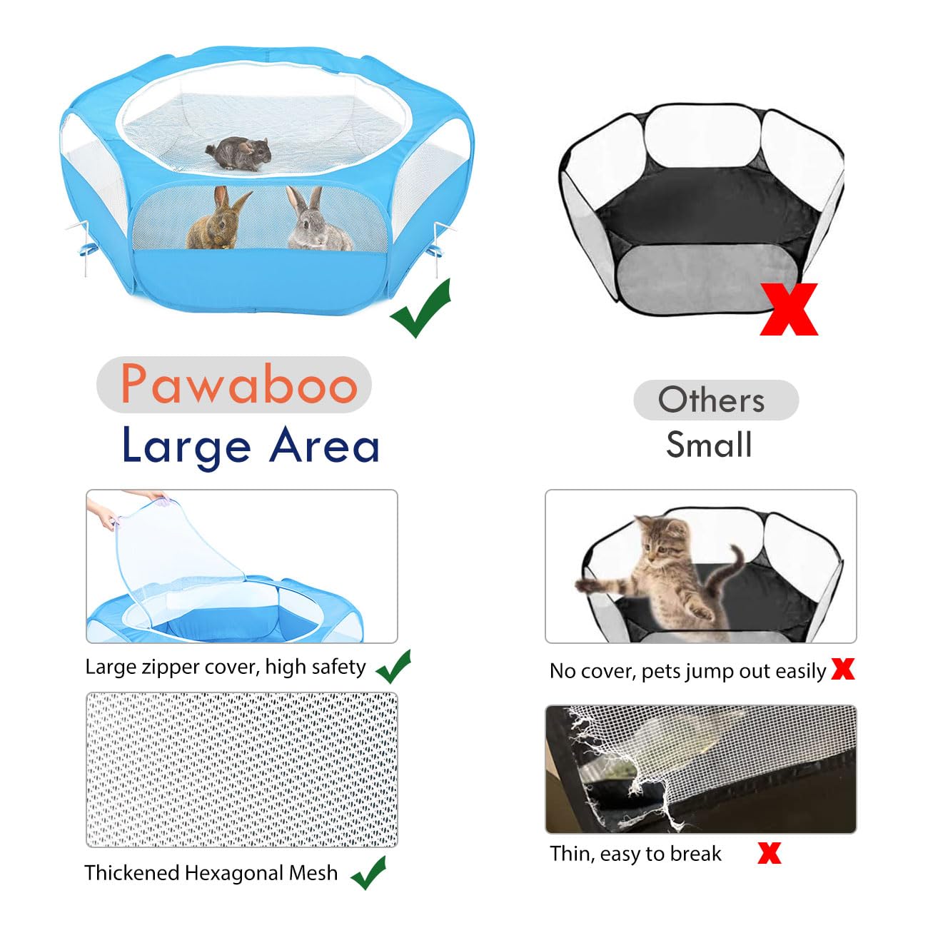Pawaboo outdoor yard setup demonstrating quick, stable playtime space.