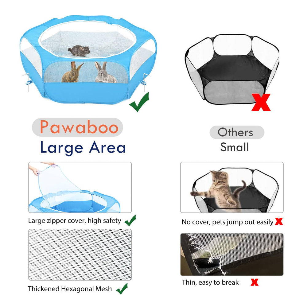 Pawaboo outdoor yard setup demonstrating quick, stable playtime space.