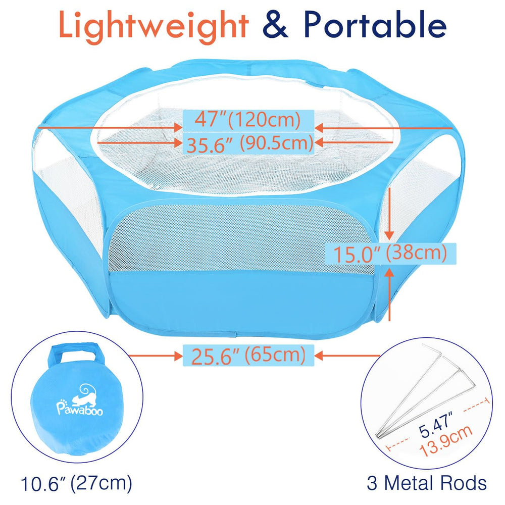 Pawaboo waterproof bottom protecting floors during use.