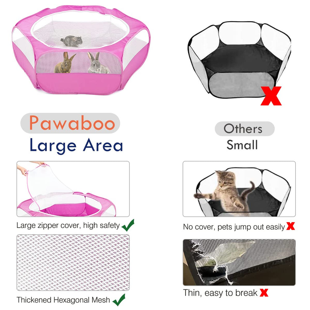 Pawaboo playpen waterproof bottom blocks ground moisture for clean setup.