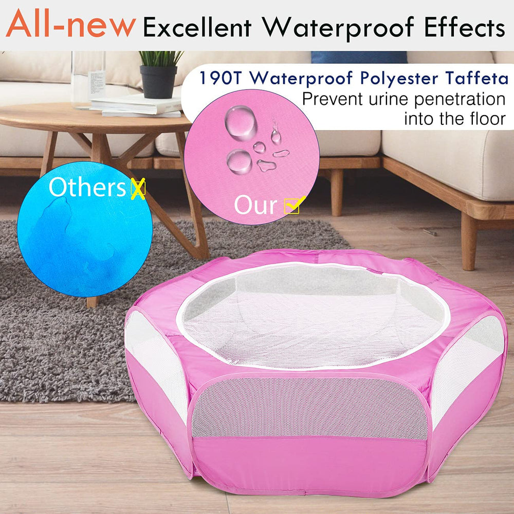 Pawaboo playpen with zippered cover for easy access and containment.