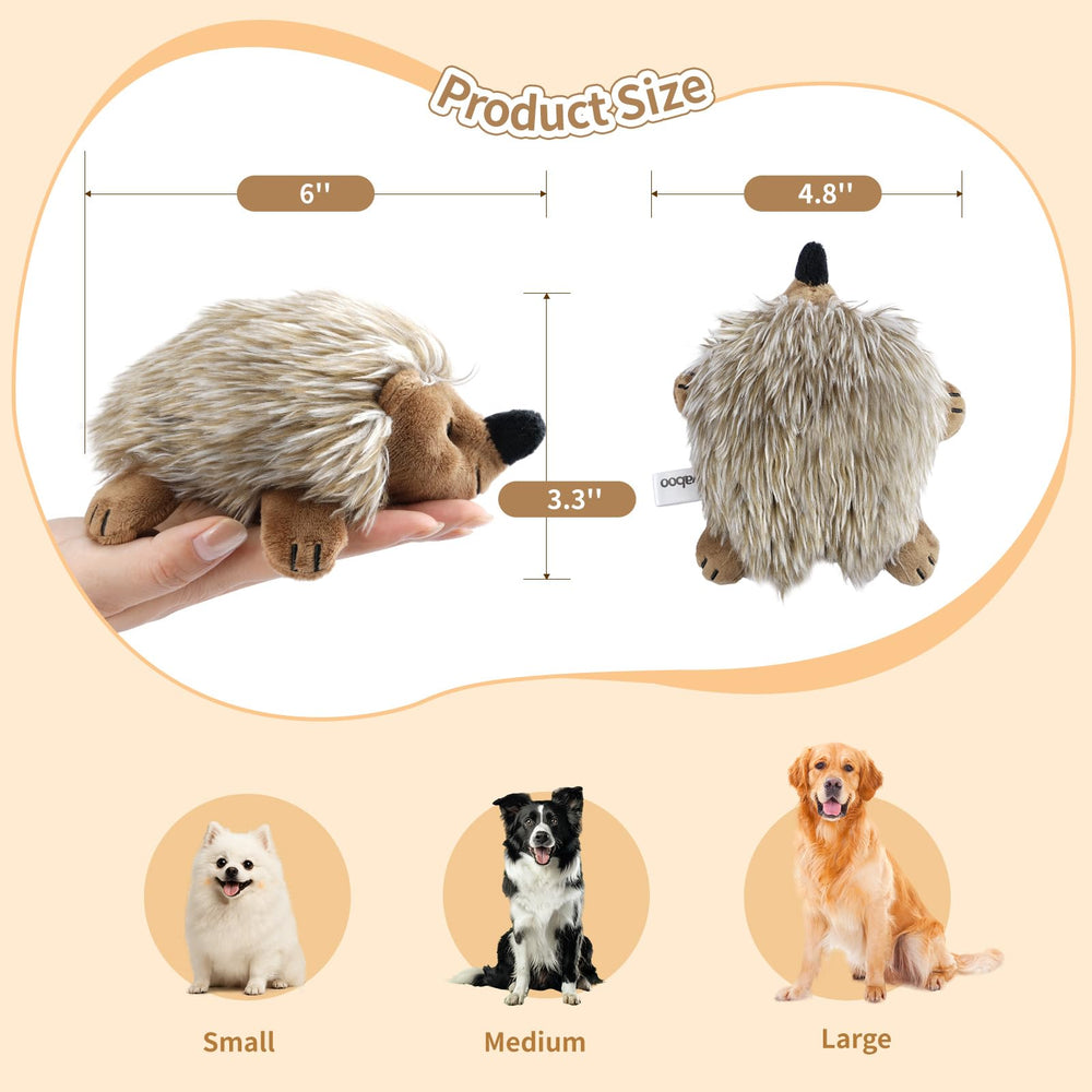 Pawaboo hedgehog toy in hand showing compact size and grip for training