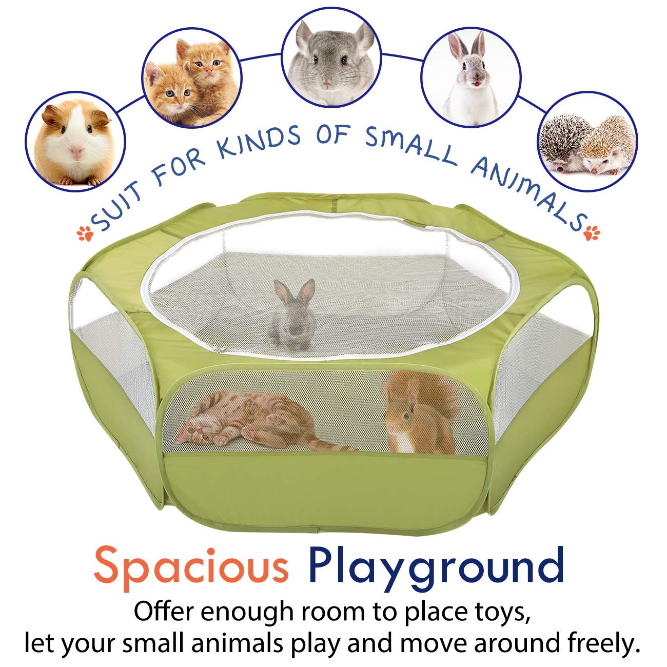 Pawaboo puppy and kitten enclosure for safe containment