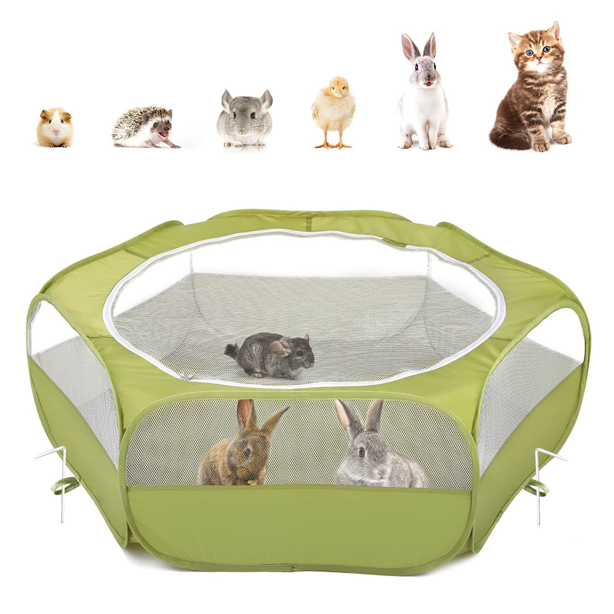 Pawaboo playpen outdoor setup offers a safe exploration space for small pets