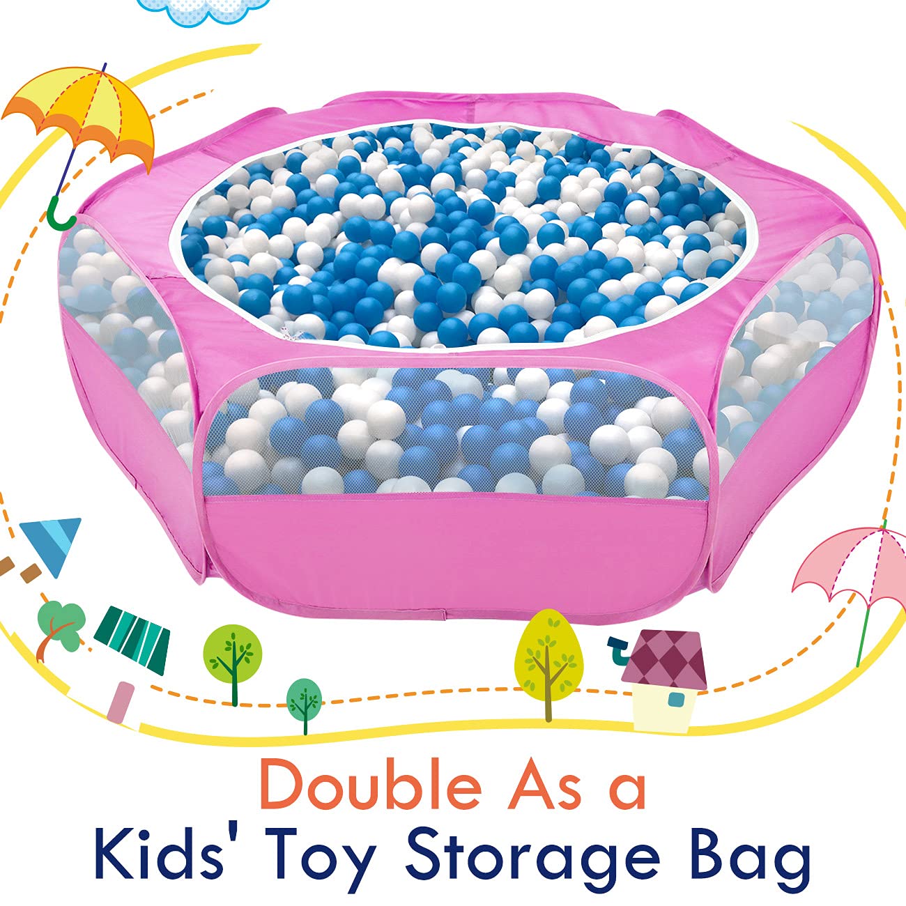 Pawaboo small pet playpen close-up mesh for durability.