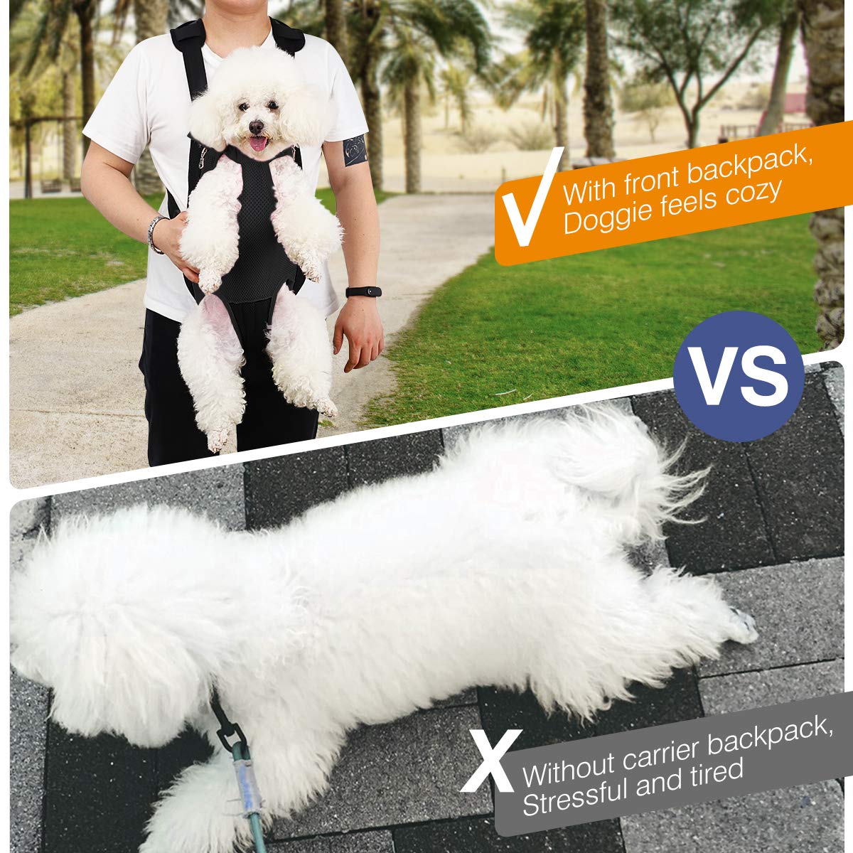 Pawaboo travel-ready carrier ideal for biking, hiking, camping with pets