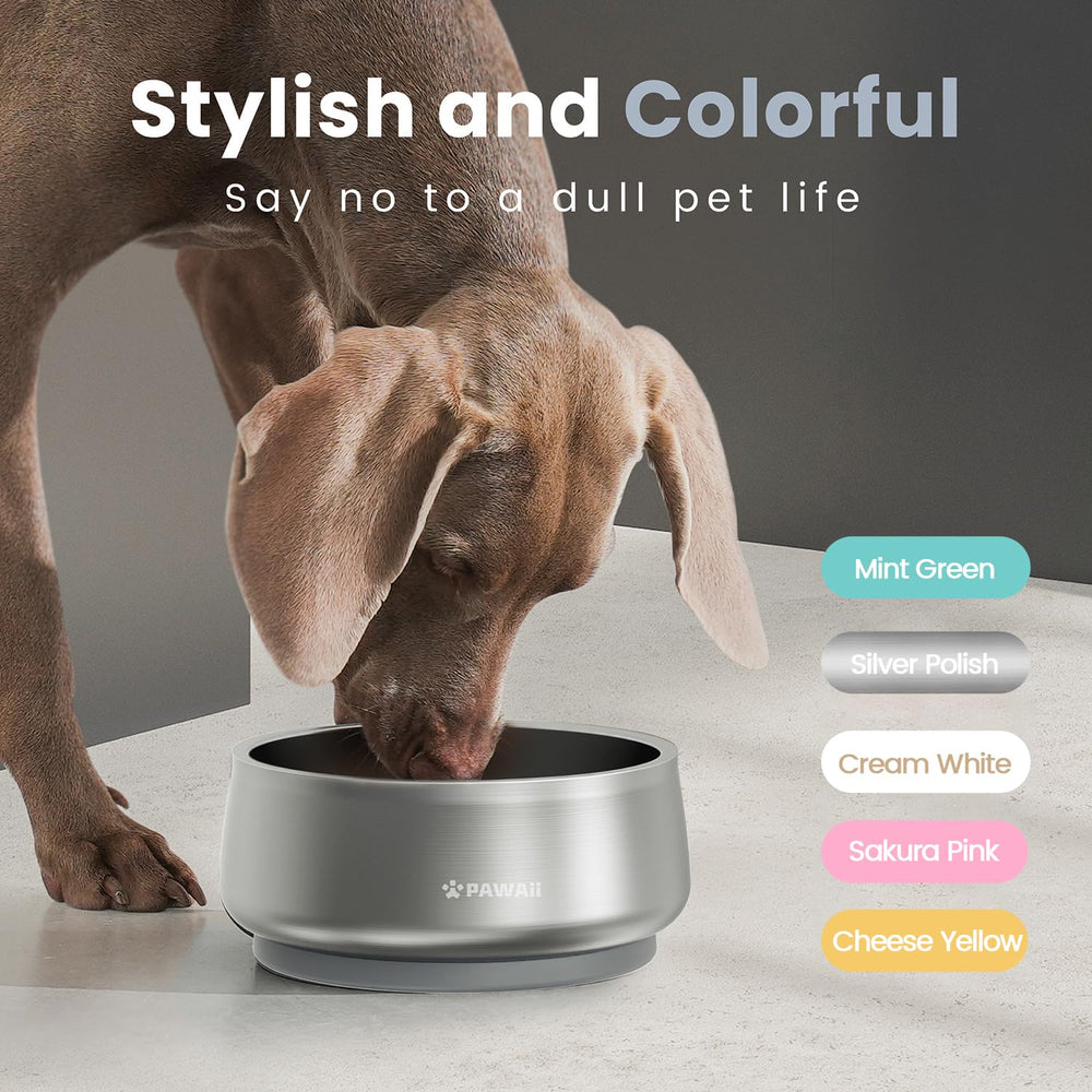 Pawaii 68oz dog bowl suits larger breeds and multi-pet homes.