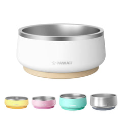 Pawaii dog bowl with non-slip base keeps meals steady and spill-free.