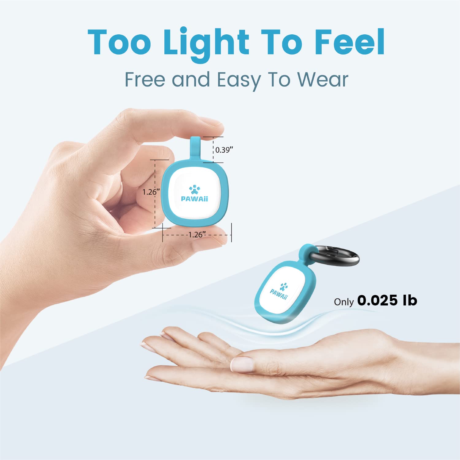 Pawaii food-grade silicone construction ensures pet-safe everyday wear