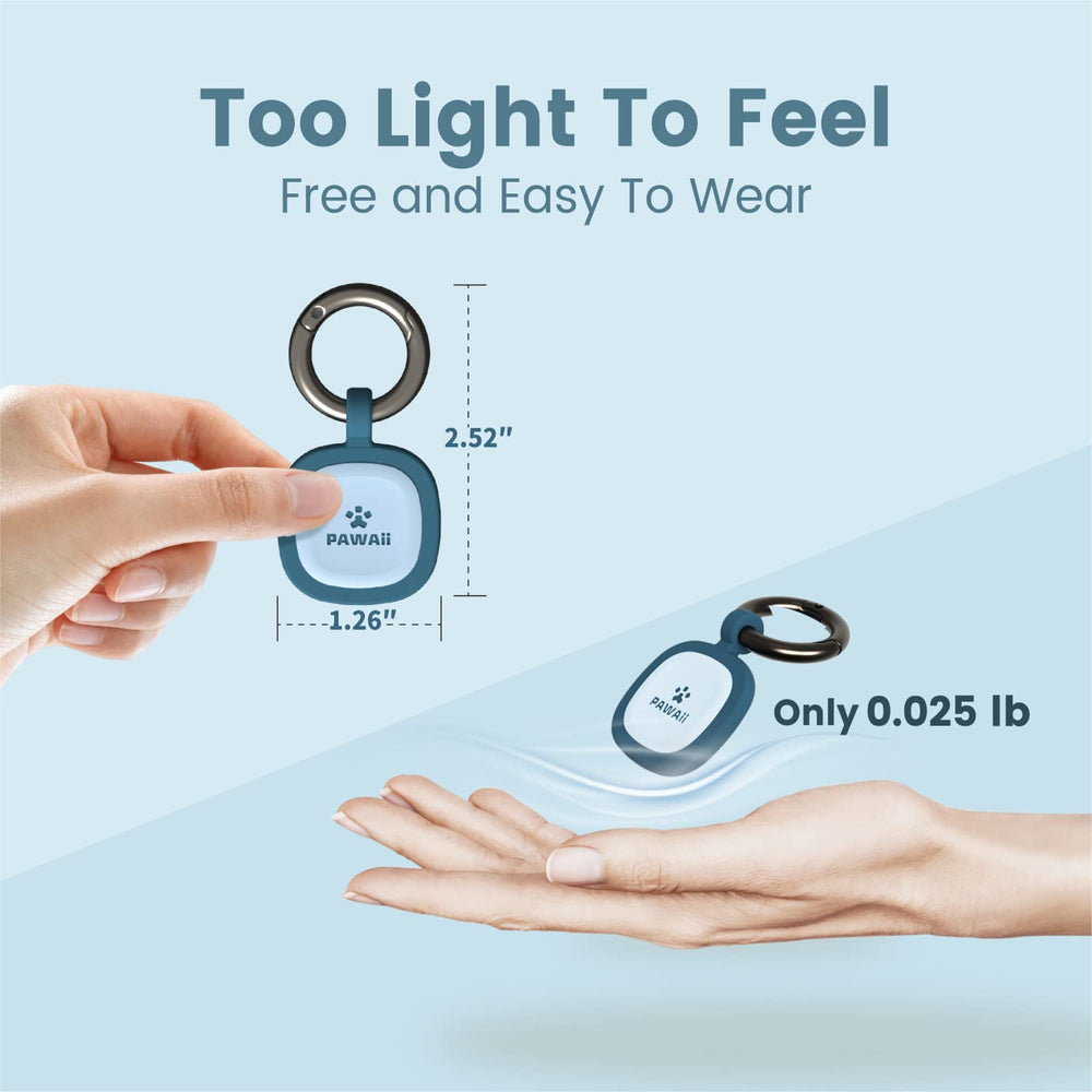 Pawaii food-grade silicone tag material keeps wear safe and comfortable.