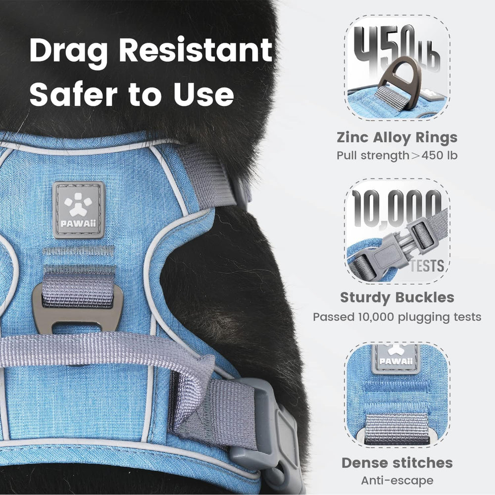 Pawaii harness breathable mesh and double padding for comfortable wear