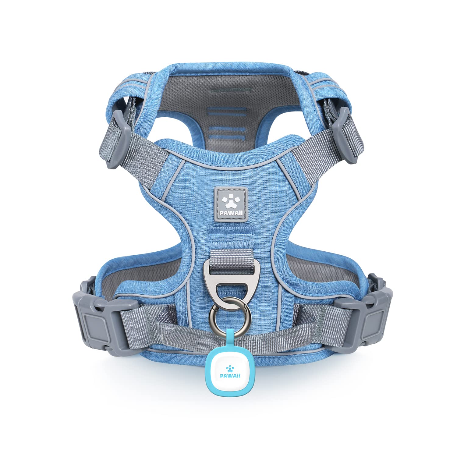 Pawaii No Pull Harness front O-ring for controlled walks.