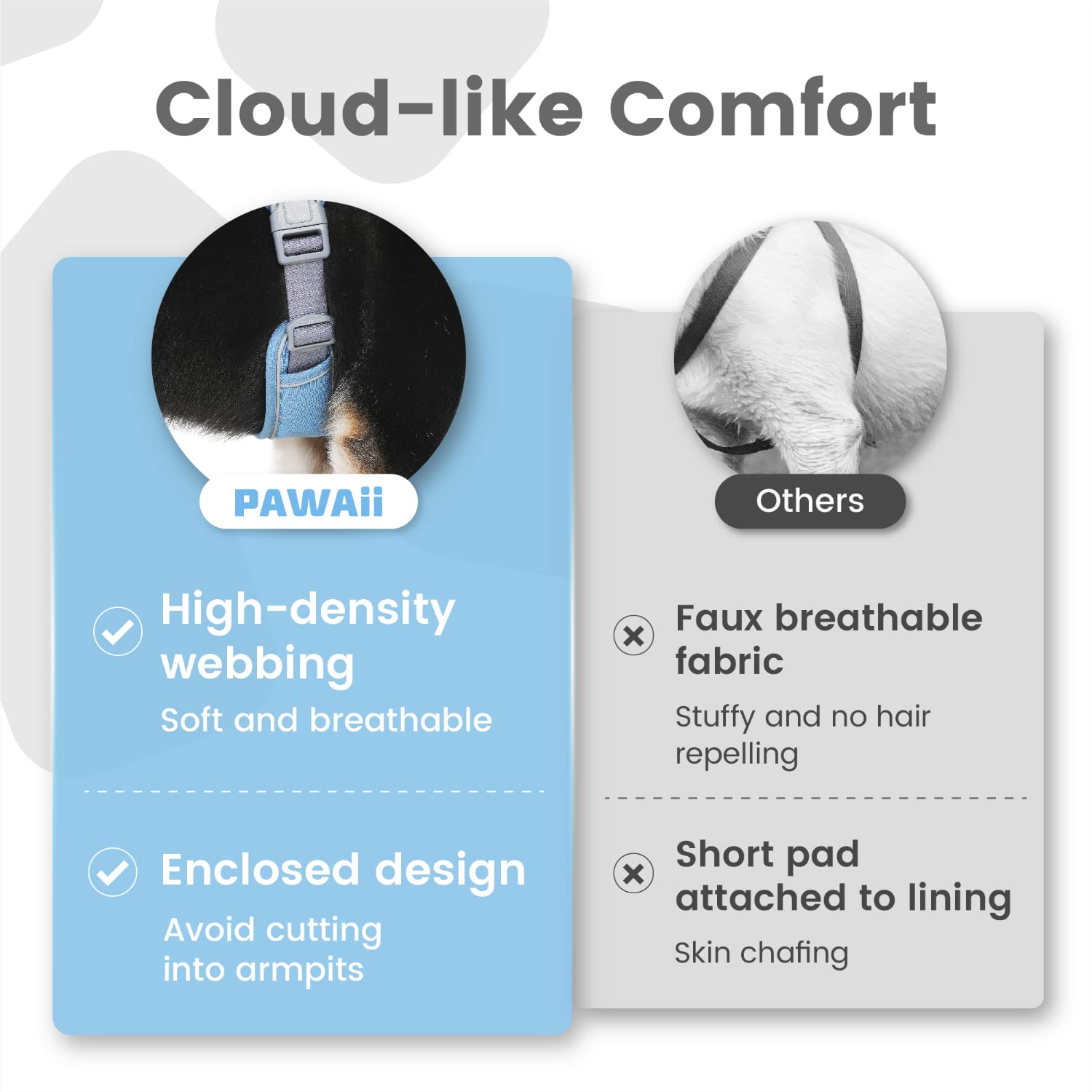 Pawaii No Pull Harness traffic handle for steady control.