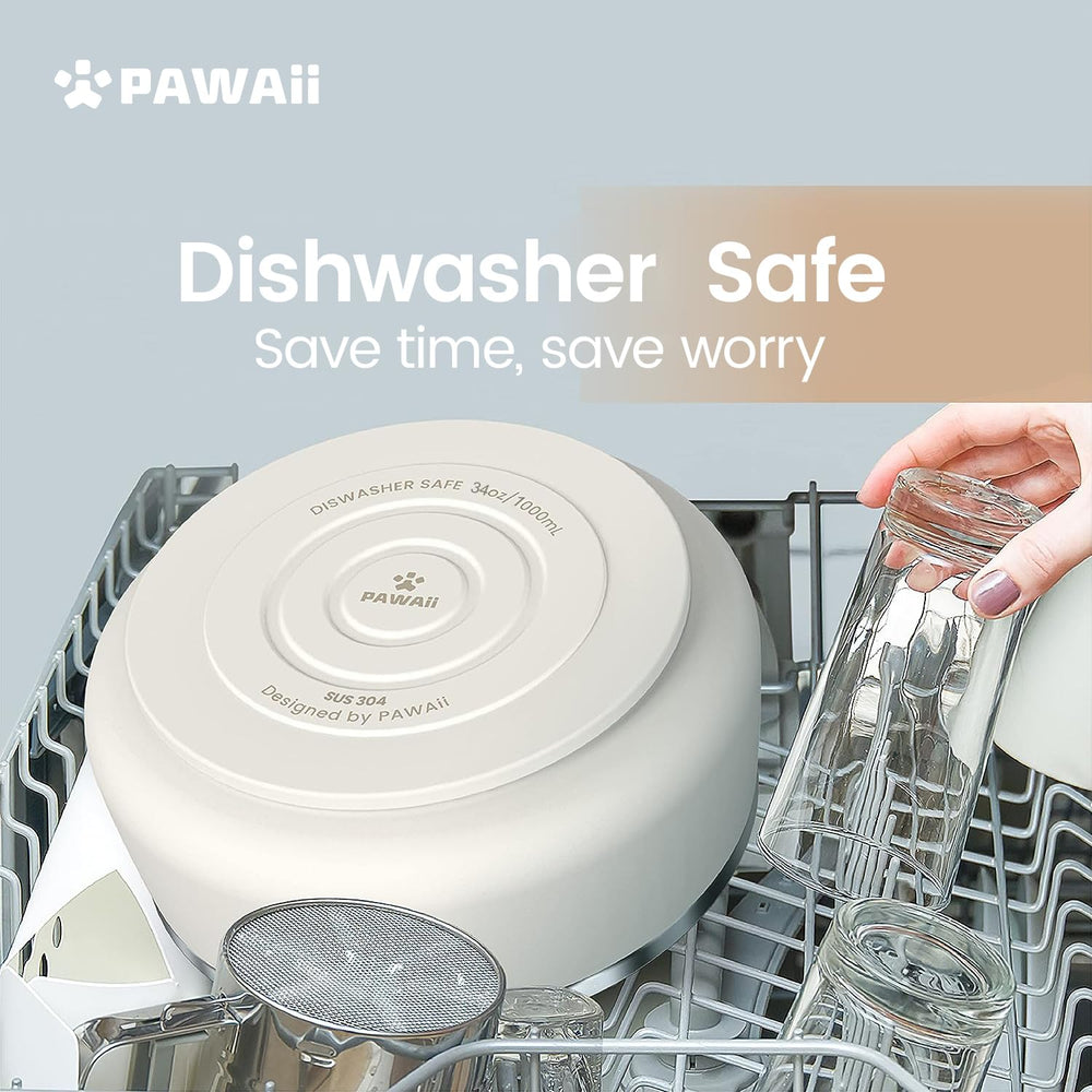 Pawaii rust-resistant stainless steel bowl survives busy households.