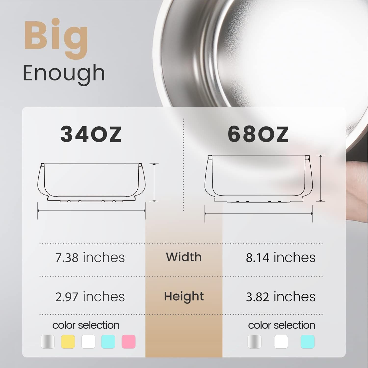 Pawaii silicone non-slip base reduces sliding and noise.