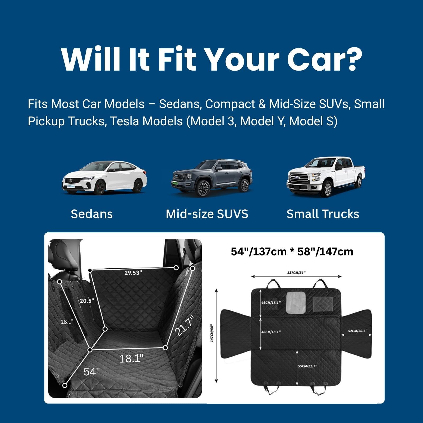 Pawander backseat cover is easy to clean via machine wash or wipe-clean
