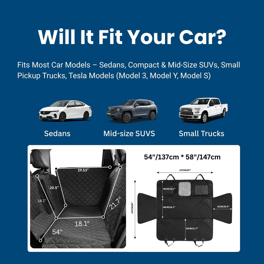 Pawander backseat cover is easy to clean via machine wash or wipe-clean