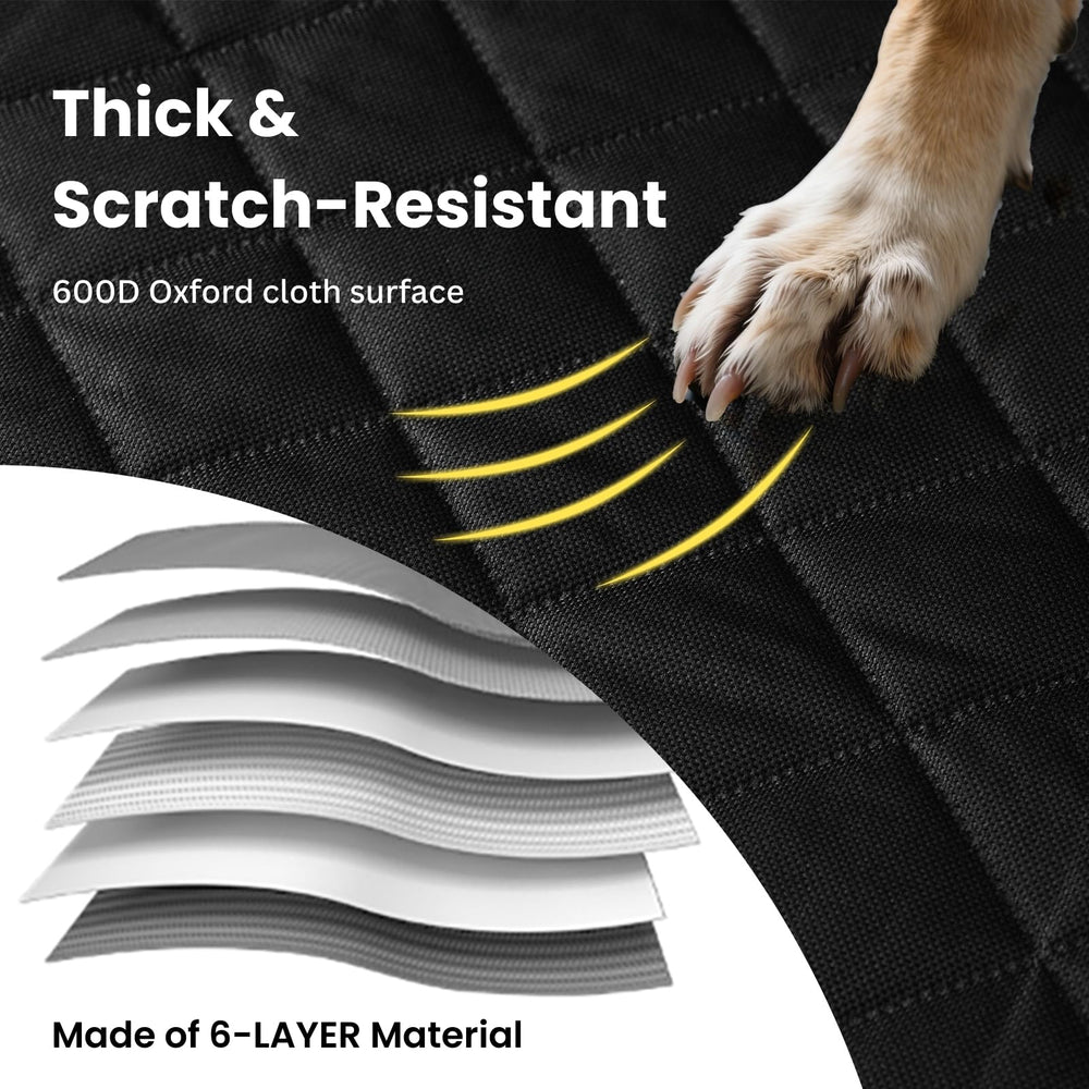 Pawander split-design backseat cover adapts to single or multi-seat setups