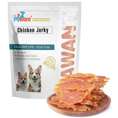 Pawant Chicken Jerky packaging front—ideal daily training reward for dogs.