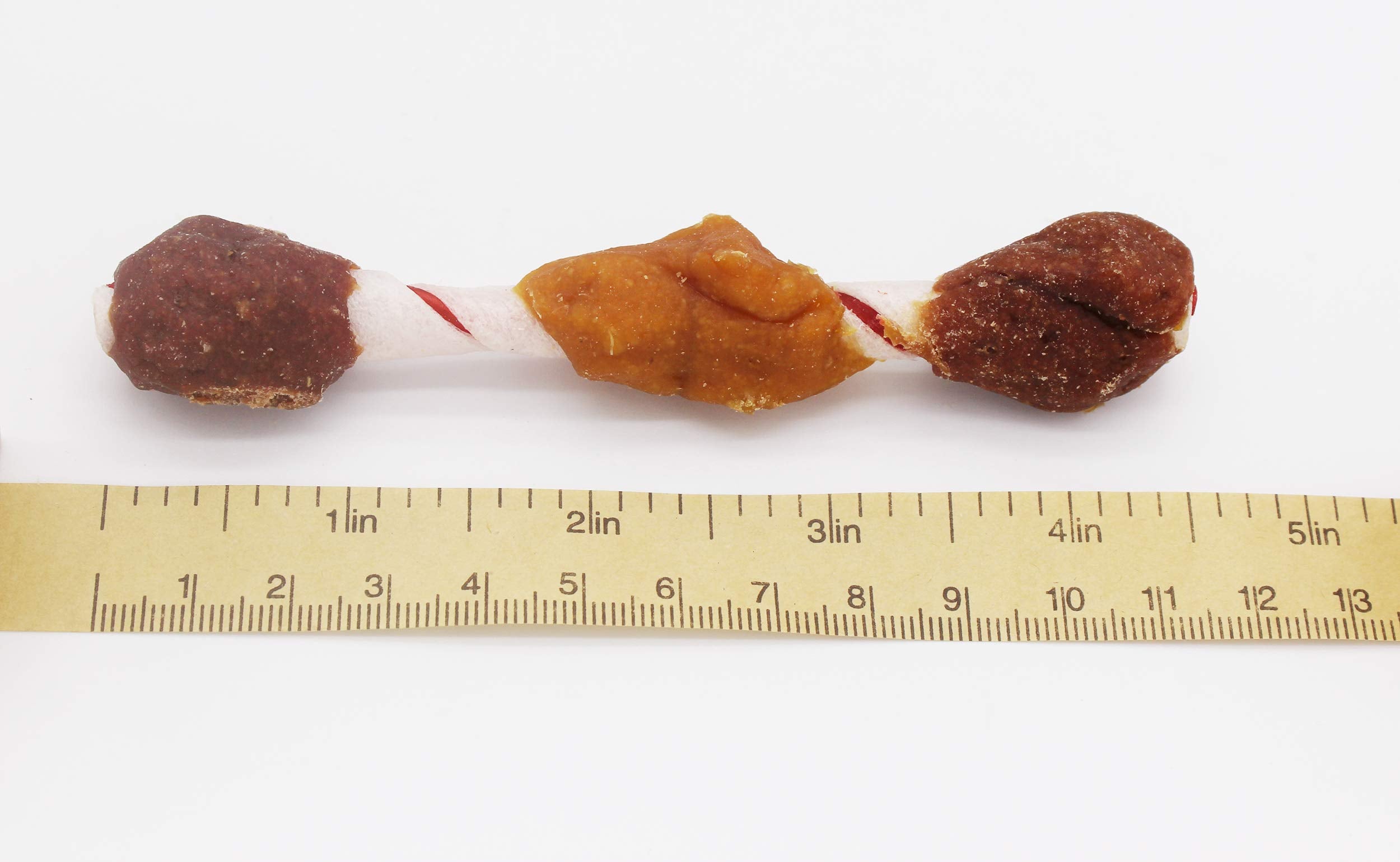 Dog enjoys Pawant triple flavor kabobs during training, supporting focused, extended play.