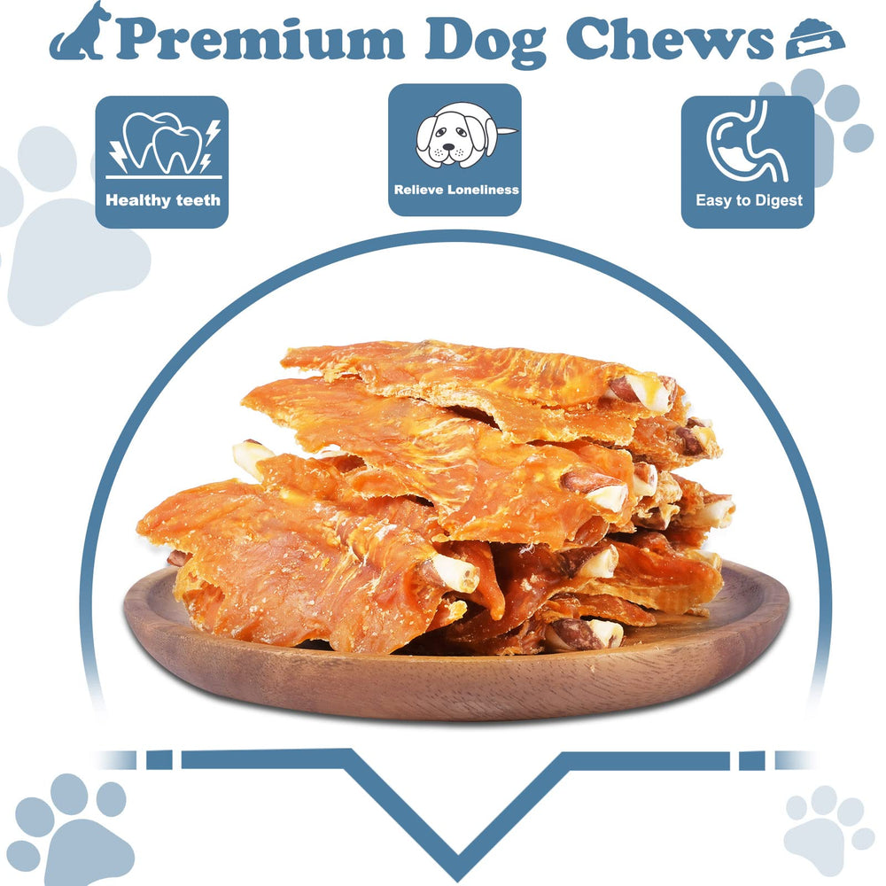 Pawant twist-wrapped chicken dog chews shown for long-lasting chewing and stress relief.