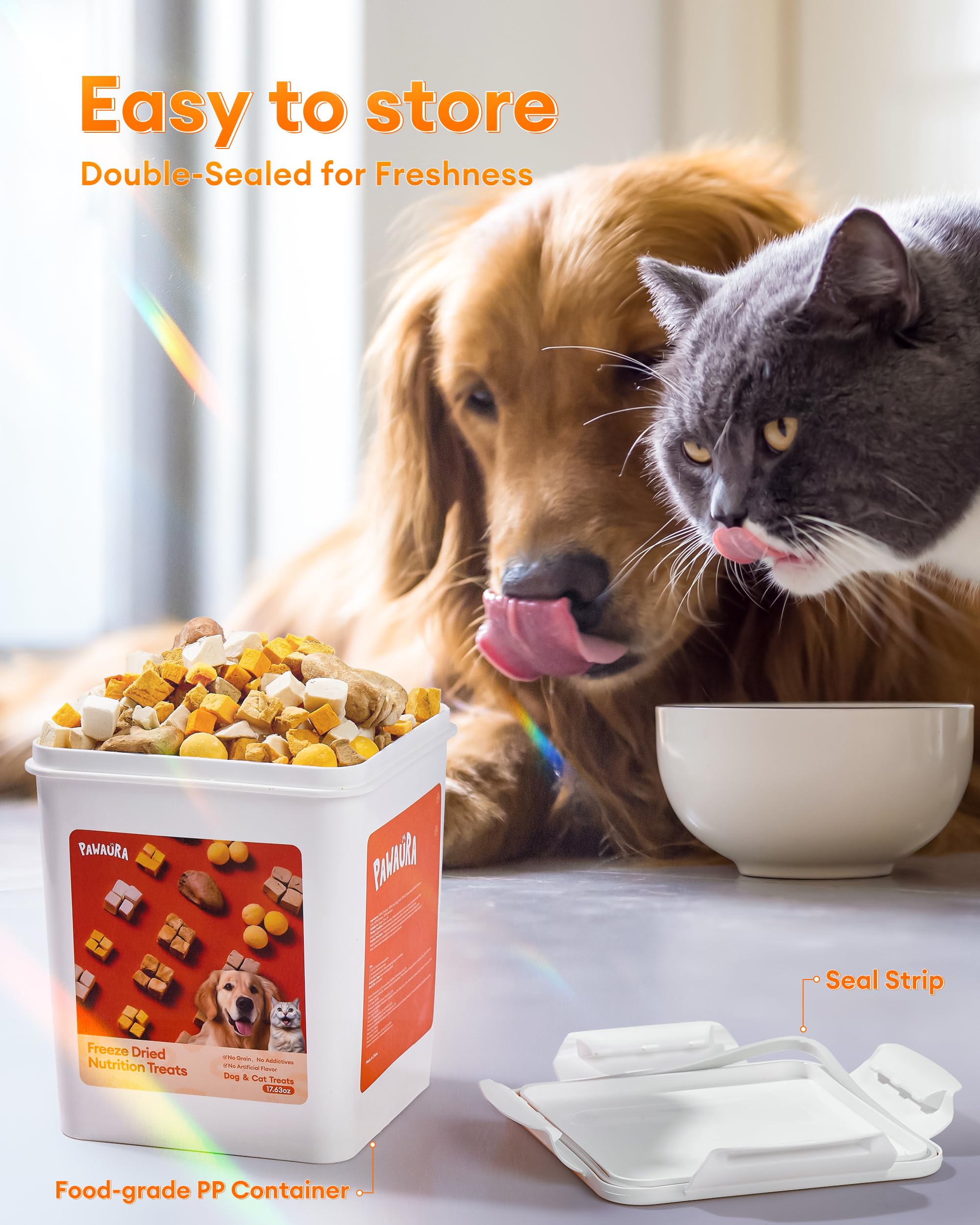 Pawaura training-ready snack for cats and dogs on-the-go.
