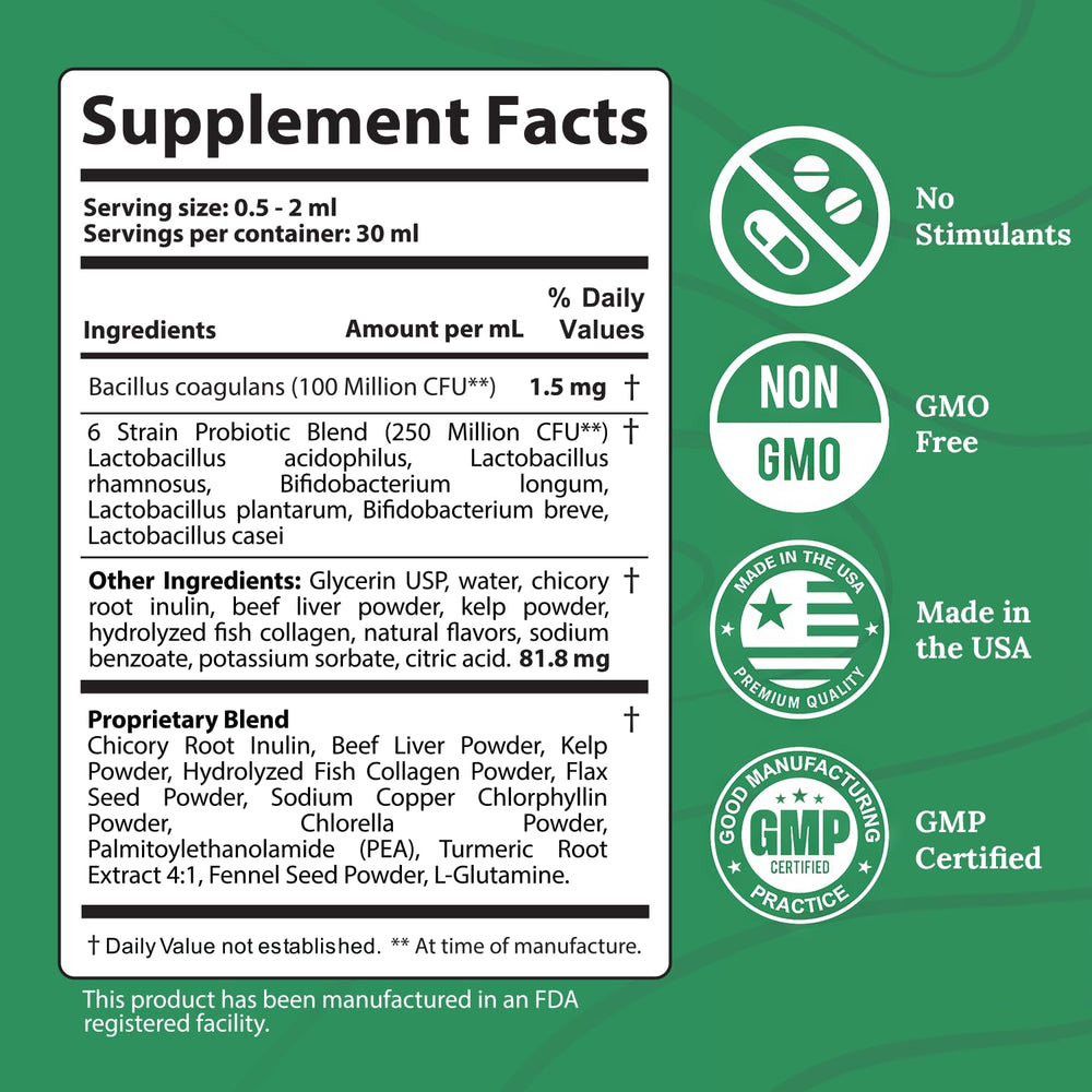 Pawbiotix label USA-made badge signals quality and manufacturing standards.