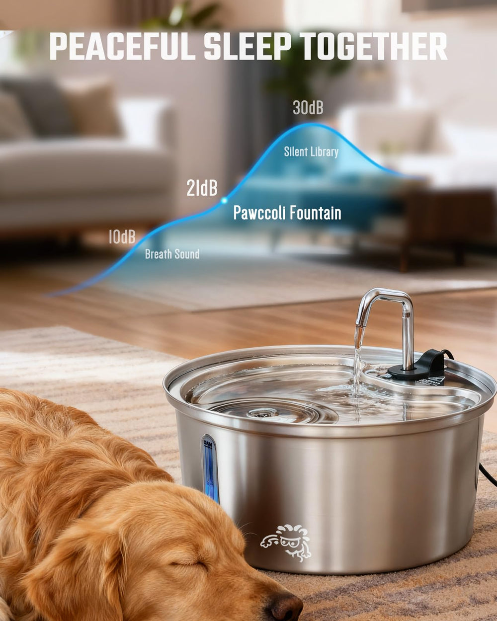 Pawccoli stainless-steel dishwasher-safe construction simplifies cleaning and maintenance.