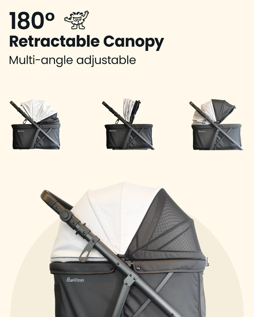 Pawccoli stroller cup-holder-bottle keeps hydration within reach.
