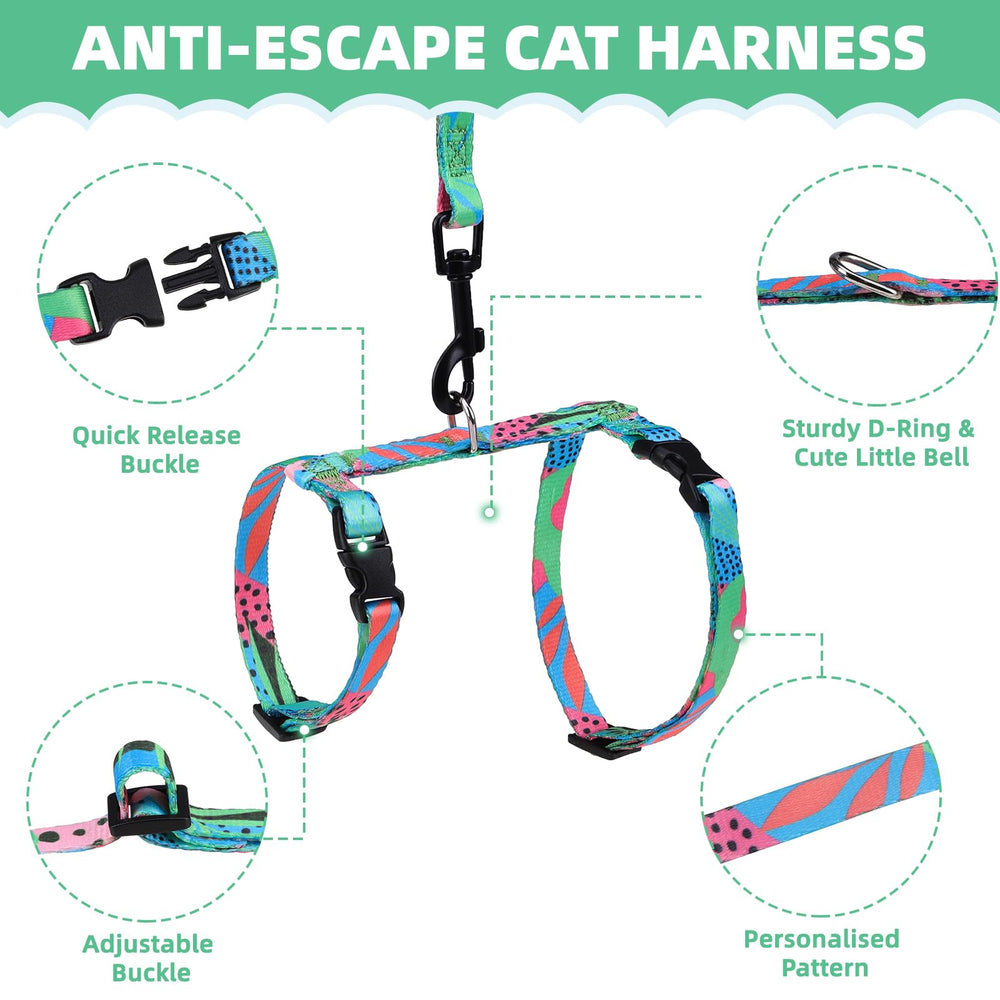 PAWCHIE harness and leash escape-proof set keeps curious cats safely exploring.