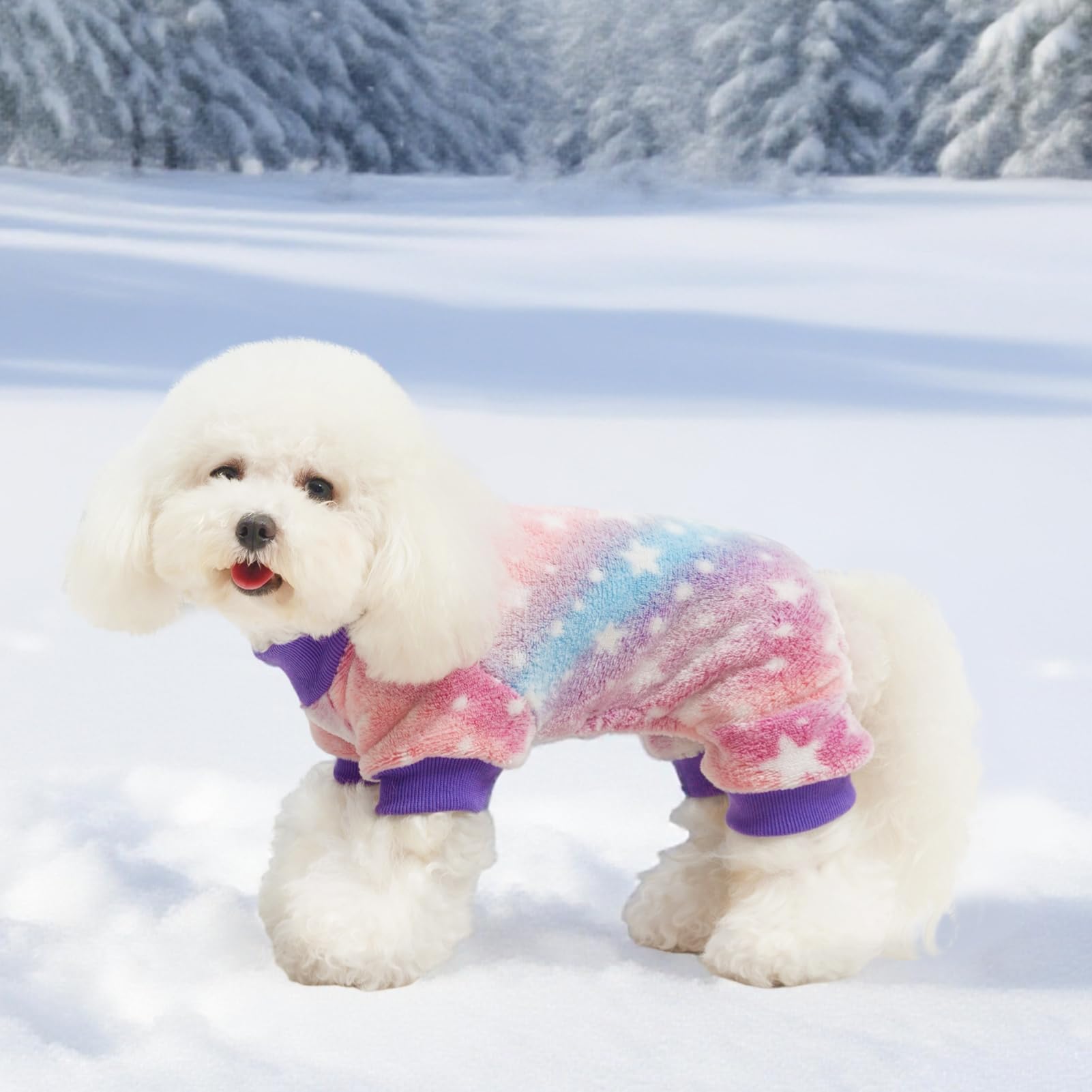 PAWCHIE machine washable fuzzy velvet pajama care