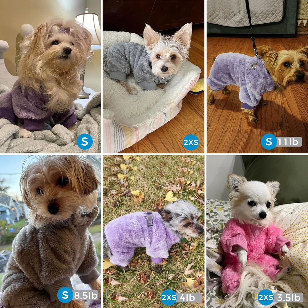 PAWCHIE size chart reference for back length 16 inches